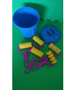 Foam paint roller set of 5 with a Small storage Trash can New - £7.07 GBP