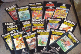 Atari 2600 VCS Loose Video Game Instruction Booklets, Large Manual Lot - £27.48 GBP