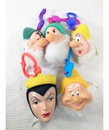 Vintage McDonald&#39;s Happy Meal Toy Snow White Clips Backpack Plush Key Ch... - $14.00