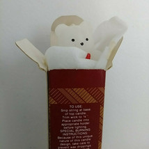 Avon THREE WEE TEDDY CANDLES Bear White in Original Box Set of 3 NOS Vin... - $14.46