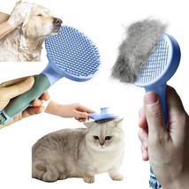 (color PINK) Cat Brush for Shedding, Cat Brush for Long or Short Haired ... - £7.77 GBP