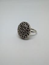 Vintage Sterling Silver 925 Hollow Dome Ring Size 9 - $34.99