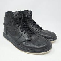 Nike Air Jordan 1 Retro High OG Black Perforated Men&#39;s Size 11 555088-002 Shoes - £76.94 GBP