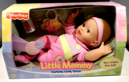 Vtg 2004 Fisher-Price Little Mommy Newborn Doll 14&quot; Baby New In Box - $54.44