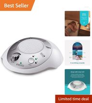 6-In-1 White Noise Machine for Home and Office - Portable Silver Relaxat... - $42.52