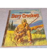  Little Golden Book Walt Disney&#39;s Davy Crockett 1955 A Printing  - £10.35 GBP