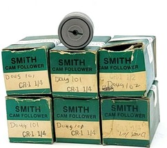 LOT OF 6 NIB SMITH CR-1-1/4 CAM FOLLOWERS 1-1/4IN ROLLER DIAMETER 3/4IN ... - £50.88 GBP