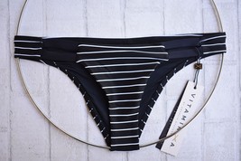 Vitamin A Minimalist Stripe Neutra Hipster Strap Cheeky Bikini Bottom (S) $86 - £44.23 GBP