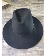 Western cowboy Charlie 1 Horse 4X Fur Felt hat size 7 1/8 in Black with ... - $260.00
