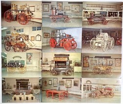 Vintage Postcards Set Of 12 Fireman Home Museum Of Firefighting Hudson N... - $99.95