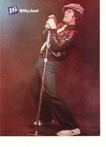 Billy Joel Rad Daly teen magazine pinup clipping leaning back with a mic... - $3.50