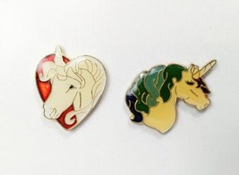 Vintage Unicorn Pins Lot of 2 NOS Enamel Lapel Hat Tie Backpack Tac  - £5.42 GBP