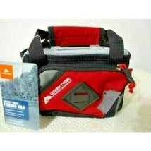 Ozark Trail Fishing Tackle Box Bag Utility Tray Zipper Tool Holder Red Black NEW - £16.87 GBP