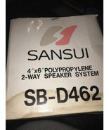 Sansui SB-D462 4x6 Poly 2 Way Car Speaker System-New-SHIPS N 24 HOURS - $168.93