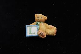 Vtg Cherished Teddies Letter L Personalized Lapel Pin Priscilla Hillman - $275.01 MXN