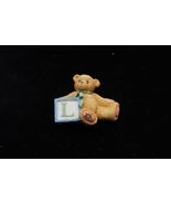 Vtg Cherished Teddies Letter L Personalized Lapel Pin Priscilla Hillman - €12,77 EUR