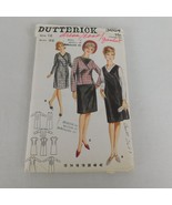 Butterick 3687 Sewing Pattern Women Size 12 Bust 32 Dress Coat Jacket Vt... - $19.35