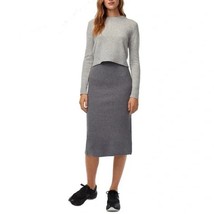 Babaton Johan Knit Wool Blend Pencil Skirt Gray XS - $1,078.80 MXN