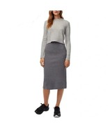 Babaton Johan Knit Wool Blend Pencil Skirt Gray XS - $1,078.80 MXN