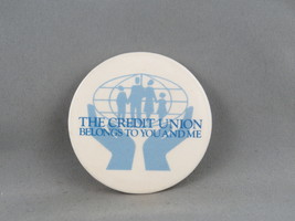 Vintage Advertising Pin - Credit Union Belongs to You and Me - Celluloid Pin  - £11.79 GBP
