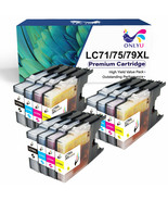 12X Compatible Lc71 Lc75 Ink Cartirdge For Brother Mfc-J425W Mfc-J435W M... - £28.31 GBP