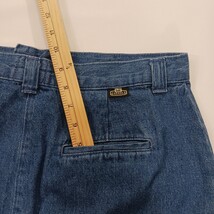 Lee Casuals Wrinkle Free RN#34783 Womens Blue Cotton Pencil Denim Skirt Size 14M image 5
