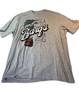 Vintage Barq&#39;s Root Beer Logo T-Shirt Gray Cotton Adult 4 XLT Tall - $21.42 CAD