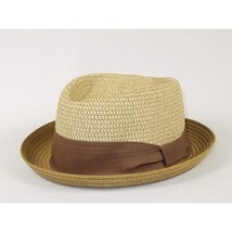 Men's Broner Summer Hat Woven Straw Style TRIPLE CROWN 84-706 Tan image 5