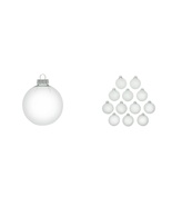 2.75&quot; (70mm) 12ct Clear Glass Christmas Ball Ornaments  - $76.99