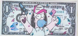 2022 The Simpsons Homer Simpson Stitch Drops in Pro Guns Pro Trump Novelty Bill. - £2.31 GBP