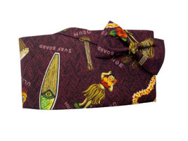 Vintage  Hawaiian Surf And Hula  Cummerbund And Bow Tie Set - £75.17 GBP