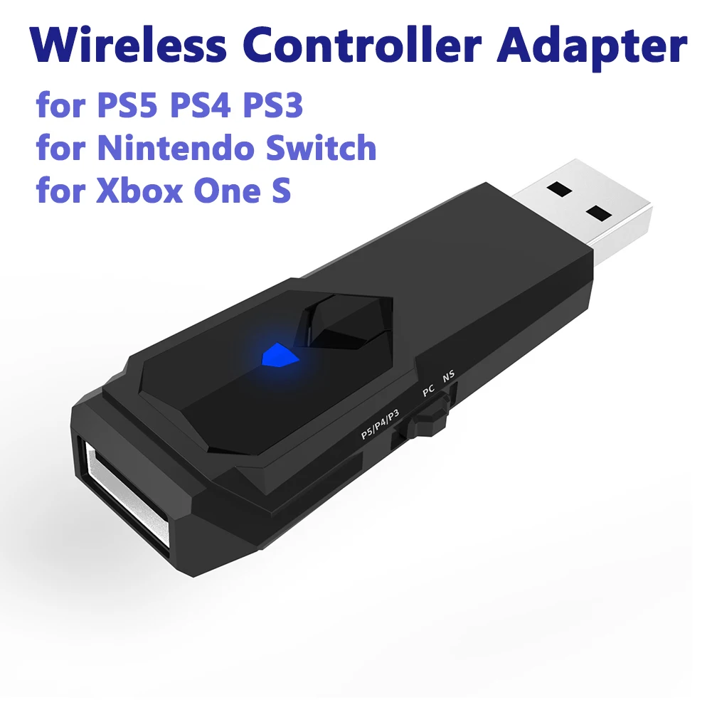 Wireless Receiver USB Adapter Gamepad Converter for PS5 PS4 PS3 Nintendo Switch - £17.55 GBP+
