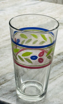 Vintage Style Anchor Hocking Stripped Rainbow Fiesta 6” Tall Juice Glass - £9.80 GBP