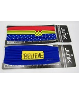 2X Junk Brand Headband, DIANA Wonder Woman &amp; BELIEVE, USA Made Brand New - £23.64 GBP