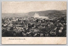 Warren PA Birds Eye View of The Town Pennsylvania Postcard H32 - $8.95