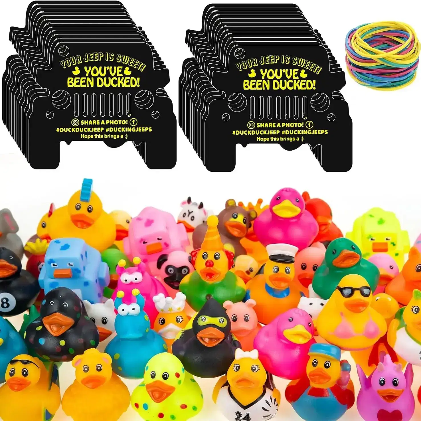 Color: black, Ships From: CHINA - 6/12 Set Rubber Duck Toy Duckies for K... - $43.33