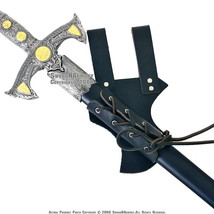 Leather Medieval Sword Frog Belt Hook Hanger SCA LARP - £14.74 GBP