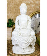 Eastern Enlightenment Meditating Buddha Amitabha Statue 7.25&quot;H Home Alta... - $510.87 MXN