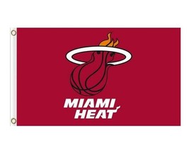 Miami Heat Flag 3x5ft Banner Polyester Basketball heat009 - £13.89 GBP