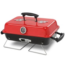 Portable Charcoal Grill Small BBQ Outdoor Tabletop Barbecue Camping Picnic Beach - £31.81 GBP