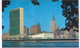 New York Postcard NYC United Nations Headquarters From East River - £1.52 GBP