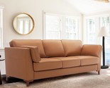 93&quot; Faux Leather Sofa Couch For Living Room, Modern 3 Seater Oversized S... - $1,297.99