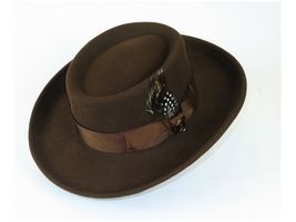 Men Bruno Capelo Hat Australian Wool Crushable Wide Brim GAMBLER GAM101 Brown image 5