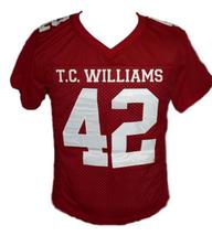 Bertier #42 T.C.Williams The Titans Movie New Football Jersey Maroon Any Size image 4