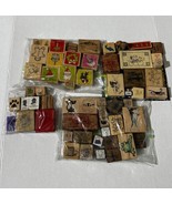 Lot of 55+ Rubber Stamps Mixed Theme Stamp - £15.33 GBP