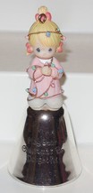 Precious Moments Mini Plastic Figurine Bell May Your Christmas Be Delightful - £11.54 GBP