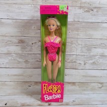 Mattel Barbie Doll Florida #20535 Pink Swimsuit Beach Vacation Vintage 1998-NRFB - $20.10