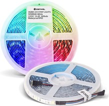 Giderwel Rgbw Led Strip Light,16.4Ft Rgb+Cold White Smd5050, Only 5M Strips - $42.98