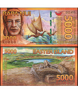 Easter Island. Banknote 5000 rongo. 2012. Unc. Polymer. Cat# P.NL - $43.44