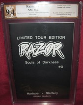 RAZOR #0 LONDON NIGHT COMIC 1991 TOUR ED. CERTIFIED SIGNED 2X 39/300 PGX... - $1,500.00